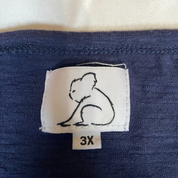 Kuwalla Tee 3X Polyester Blend Blue T-Shirt - Picture 2 of 5